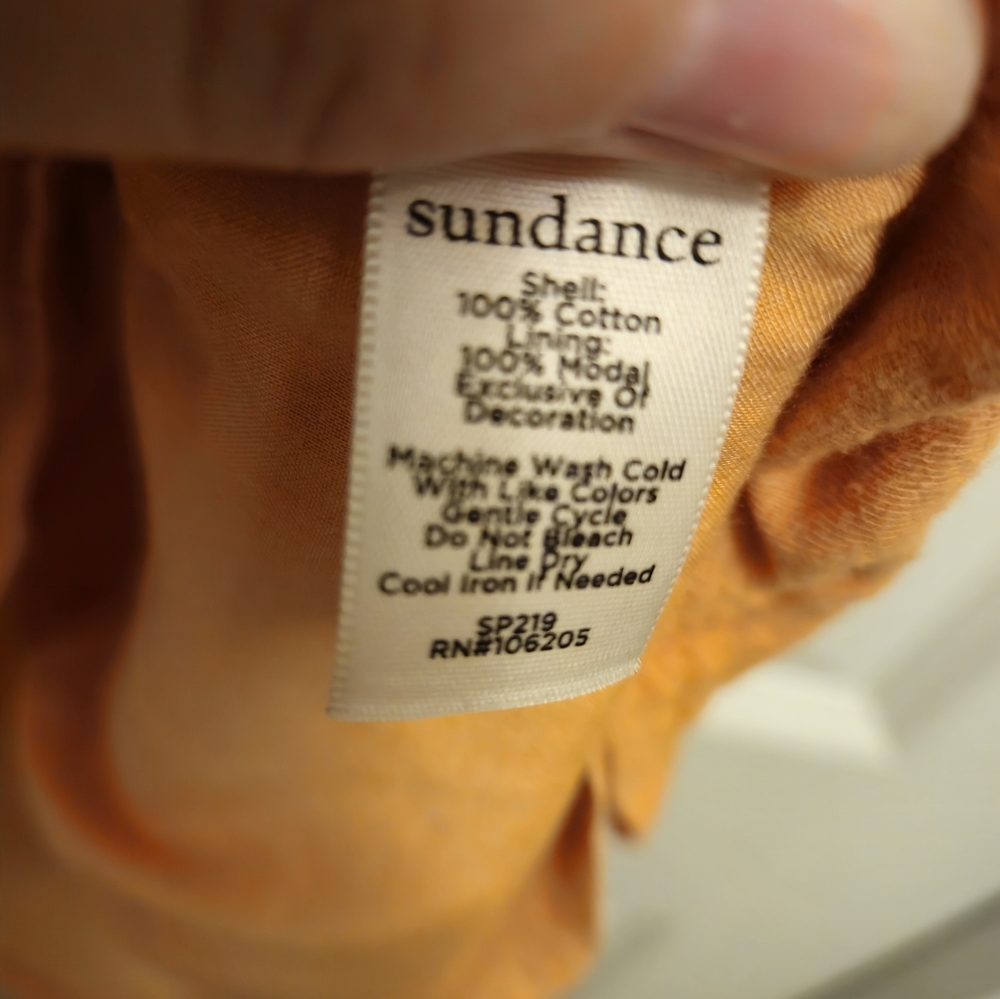 Sundance Embroidered Split Back Top - image 4